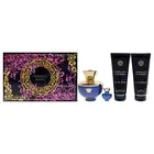 Versace Dylan Blue by Versace for Women - 4 Pc Gift Set 3.4oz EDP Spray, 0.17...