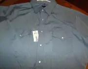 Nwt White Horse Men's L/S Snap Front Snap Shirt Size Large