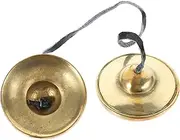 Kisangel Copper Bell for Meditation Yoga Crash Cymbals Portable Percussion Instrument for Zen Practices Design Durable Material