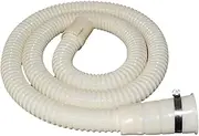 Compatible for Washing Machine Drain Hose 2-Piece Set,Drainage Pipe Extension Kit Fit All Drain Hose,with 1 Hose Clamp(Creamywhite 3meter)