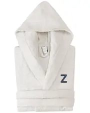 DePera Home Monogrammed Hooded Turkish Cotton Bathrobe