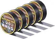 sourcing map Deck Joist Tape 1-5/8'' x 49', 5 Rolls Butyl Adhesive Tape for Decking, Waterproof Deck Joist Flashing Tape for Wood Joists and Beams Black