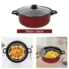 Deep Fryer Pot Nonstick Deep Frying Pan Net Basket Universal Multifunction