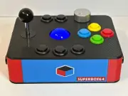 SuperBox64 Xmas Retro Arcade Game Console Joystick Trackball Spinner 8G 128G BLU