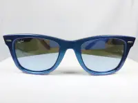 在飛比找Yahoo!奇摩拍賣優惠-『逢甲眼鏡』Ray Ban雷朋 全新正品 太陽眼鏡 炫藍方框