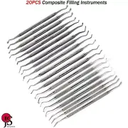 Set Of 20 Dental Composite Filling Instruments Amalgam Restorative Restoration