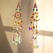 Crystal Sun Star Prism Rainbow Catcher Hanging Wind Chimes Room/Home Decorations