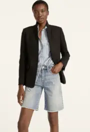 J.Crew Women's $198 Regent Blazer Four-Season Stretch Black Size 4 K5961