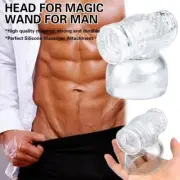 1PC Clear Silicone Male Humming Bird Attachment Hitachi Wand Massager Accessory