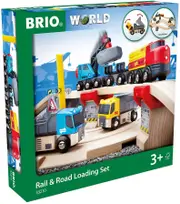 Brio World Rail & Road Loading Set 32pc 33210