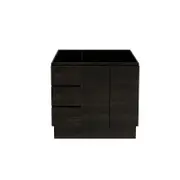 Forme Mont Albert 900 Freestanding Dark Choc Vanity - Left Hand Drawers