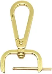 [Generic] Detachable Snap Hook Swivel Clasp Zinc Alloy Keychain Leather Bag Buckle