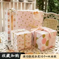 在飛比找樂天市場購物網優惠-小清新禮品包裝紙 兒童包裝紙 生日禮物包裝紙 粉色系包裝紙