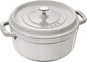 [STAUB] La Cocotte Round 40501-410 Pico Cocotte Round Campagne 7.9 inches (20 cm) Handed, Cast Iron Pot, Induction Compatible