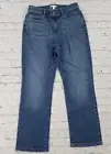 Eileen Fisher Organic Cotton Stretch Denim AGIND Ankle Boot Jeans Blue WOMENS 6