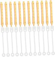FOYTOKI 12pcs Flexible Plastic Perm Rods for Hair Lightweight Curling Tools for Women for Home Travel Hair Styling