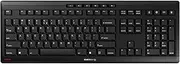 CHERRY Stream Keyboard Wireless, EU Layout (QWERTY), 2.4 GHz RF, Quiet Keys, Flat Design, Battery-Operated, Black