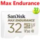 SanDisk 32GB 32G microSDHC【Max Endurance】microSD V30 U3 行車紀錄器 錄影記憶卡