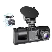 1080P 3 Lens Car DVR Dash Cam Video Recorder G-Sensor Front Inside Rear Camera (for: Fiat)