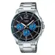 CASIO 卡西歐 指針錶 不鏽鋼錶帶 礦物玻璃 防水50米(MTP-1374D-2AVDF)