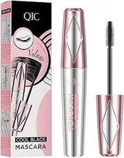 Mascara Waterproof in Black, 3D Long Dense and Curved Mascara, Sweatproof and Smudge-Proof, Defines and Nourishes Eyelashes Quickly, for Sensitive Eyes