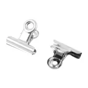 Office Stainless Steel Spring Paper Ticket File Binder Clips Clamps 40pcs