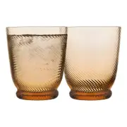 4pc Ecology Aveline Glass Drinking Barware Tumblers/Cups Set Marigold 280ml