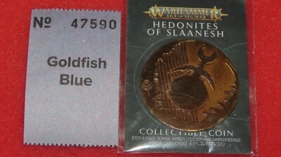 Games Workshop Warhammer 40K Hedonites of Slaanesh Collectible Coin BNIB New OOP