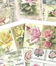 Shabby Chic Spring flower Prints for Scrapbooks Junk Journals Home Decor #SSC45