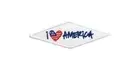 I love America Triangle Embroidered Iron on Sew on Patch Badge For Clothes