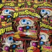 24 Bags After Shocks Popping Candy Gummy Fries 1.48oz BULK Pop Candy Gummy