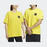 ADIDAS 上衣 男款 女款 短袖上衣 運動 吸排 亞規 U NATGEO GF TEE 黃 IC1989