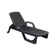 TULUM FIXED SUNLOUNGE 190 x 71 x 46 cm - ANTHRACITE