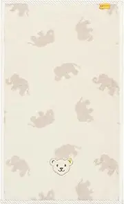 Steiff Unisex Children's Towel Pattern/Printed Homewear, Cloud Dancer, One Size