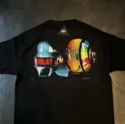 XXL size DAFT PUNK GEEKS RULE Silkscreen Back Printing T shirt 01 DISCOVERY ver.