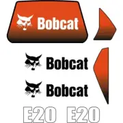 Decal Sticker Set Bobcat E20 Mini Digger Excavator Decal Set