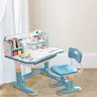 2pcs/set Learning Desk Chair Set Extended Pedal Doing Homework Student