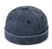 Shallow Fit Hip Hop Docker Pumpkin Cap Unisex Brimless Cotton Skull Cap AU Stock