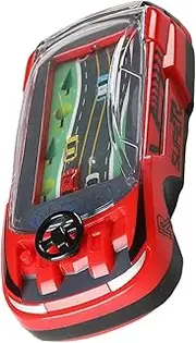 Handheld Racing Car Game,Driving Steering Wheel Toy - Two Player Mode, Interactive Family Toy, Driving Simulator for Travel Kids Adult Race