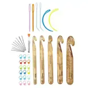 Crochet Hooks, Crochet Needle for Crocheting Yarn Handicrafts, Ergonomic Handle