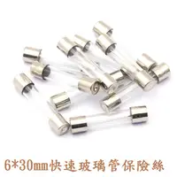 在飛比找蝦皮購物優惠-{新霖材料}30mm 玻璃管保險絲 100mA~30A 1A