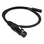 3-pin Mini XLR Male to XLR Female Adapter Cable for Blackmagic Rode Sharp 8K