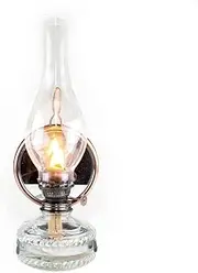 Emergency 12"" Oil Lamp with Reflector Wall-Mounted or Desktop Indoor Retro Kerosene Oil Lamp for Emergencies and Power Outages Home Lighting Oil Lantern