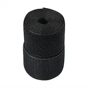 Mini Skater 2 Inch Width Black Sew on Hook Fastener Loop Strips Non-Adhesive Back Nylon Fabric Tape for Bag, Clothes, Shoe, DIY Craft,2 Yard Length