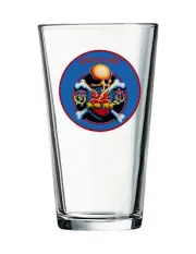 Grateful Dead - Rock and Roll - Blues - 16oz Pint Beer Glass Pub Barware Seltzer