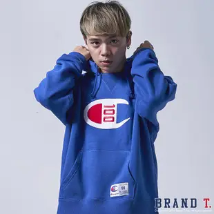 【Brand T】CHAMPION 100 YEARS HOODIE 藍色*一百週年*限定*刺繡*大C*連帽*帽T*經典