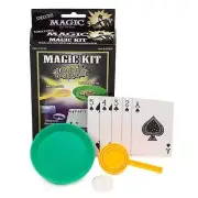 MAGIC SET KIT DELUXE - 4 TRICKS PLUS BOOKLET w/12 EXTRA TRICKS = MORE MAGIC FUN!