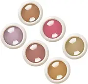 KAILIKETIY Titanium Nail Art Manicure Pigment Powder Set 6 Colors for Creative Nail Decoration