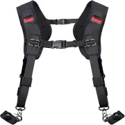 Ztowoto Double Shoulder Camera Strap Harness Quick Release Adjustable Dual Camer