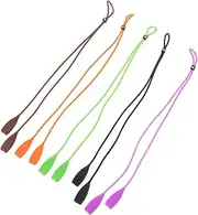 [SHINEOFI] 5pcs Flexible Eyeglass Lanyards Sports Straps Lightweight and Durable Eyewear Holders for Active Non Slip Design